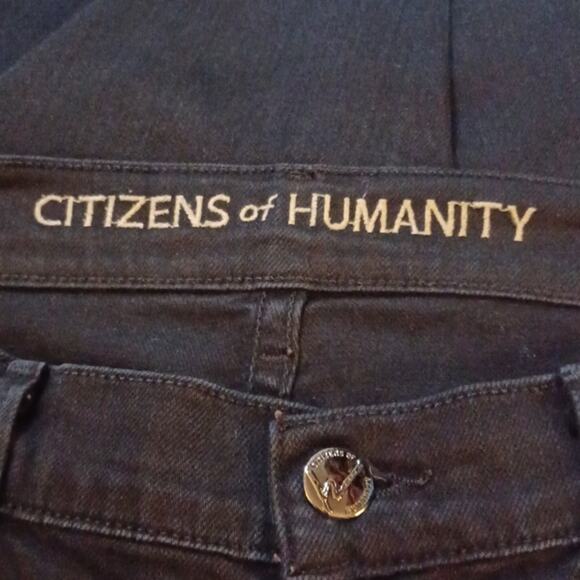 CITIZENS OF HUMANITY Black Elson Medium Rise Straight Leg Jeans. Size 29 - Picture 11 of 16